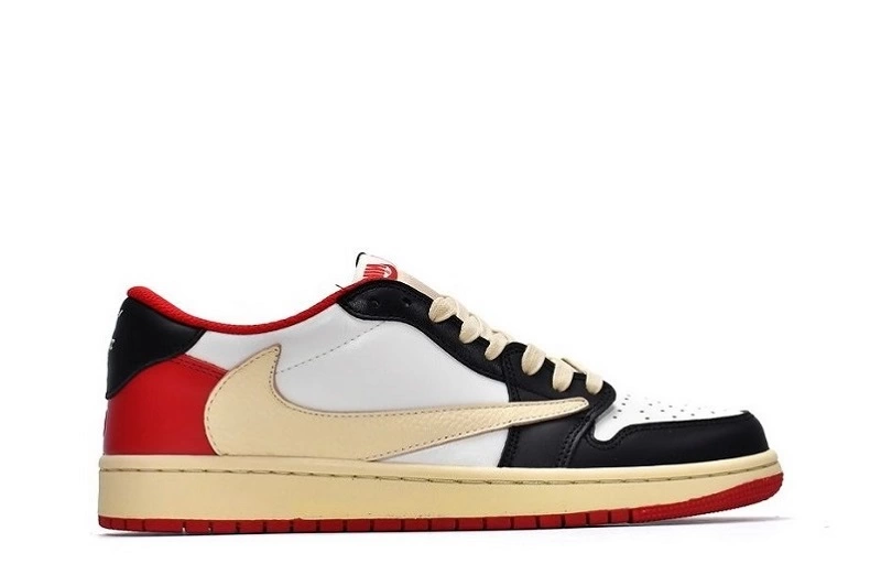 Travis Scott x Fragment x Air Jordan 1 Low White Black Red - DM7866-166 | Sneaker Rep Ret Websites