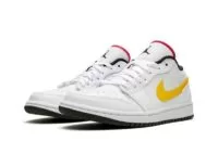 Air Jordan 1 Low 'Multi-Color Swoosh' Reps CW7009-100 in just $112