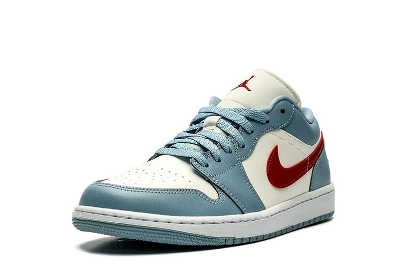 Wmns Air Jordan 1 Low 'Blue Whisper Dune Red' Reps DC0774-164 in just $102