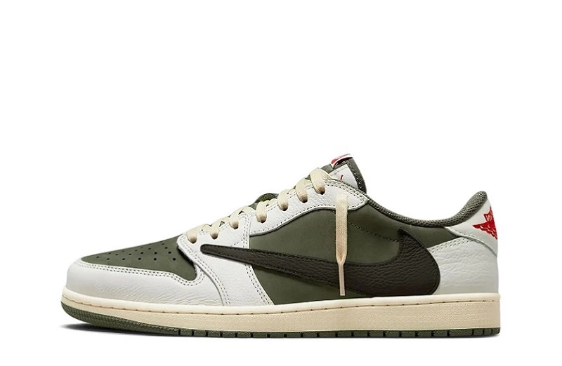 Travis Scott x Air Jordan 1 Retro Low OG SP 'Medium Olive' Reps - DM7866-200 in just $115