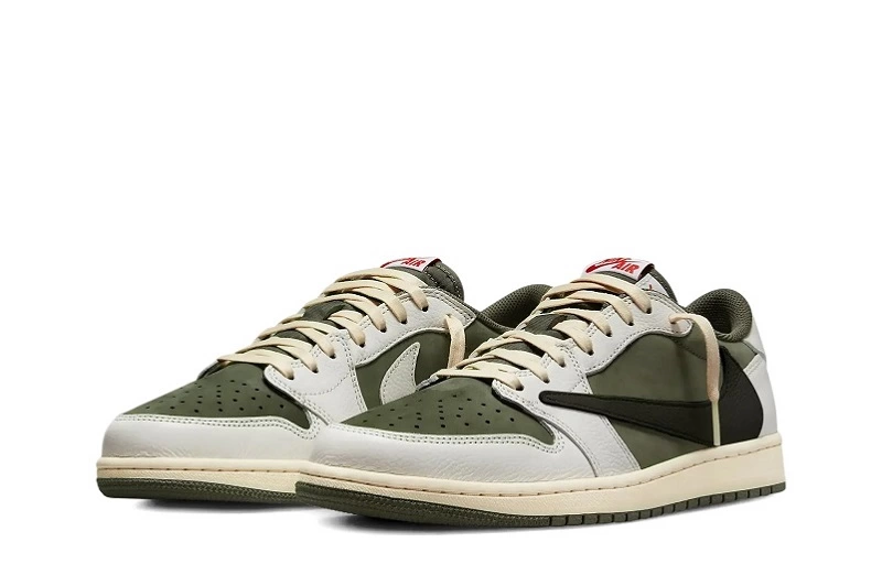 Travis Scott x Air Jordan 1 Retro Low OG SP 'Medium Olive' Reps - DM7866-200 in just $115