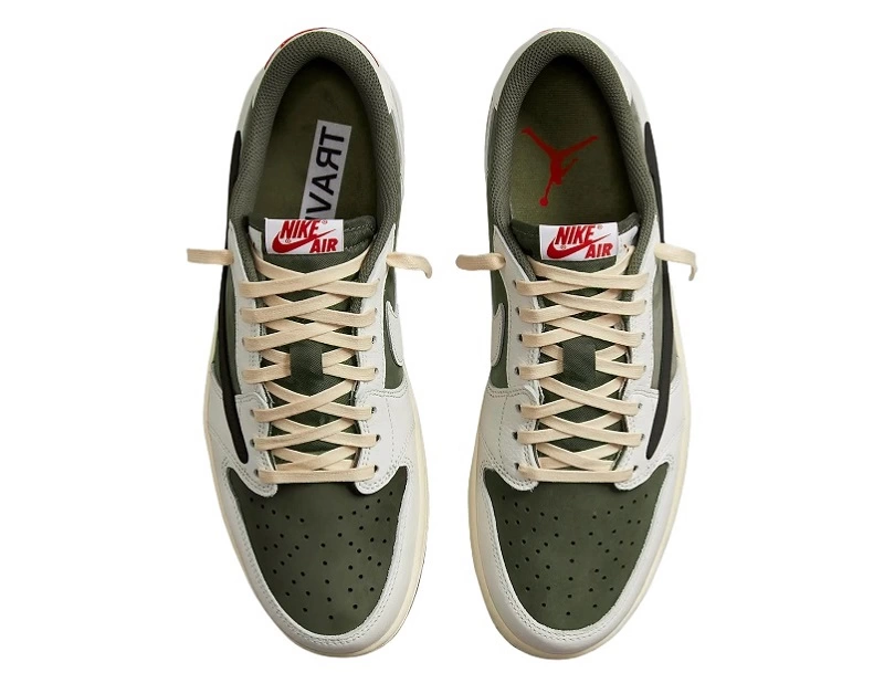 Travis Scott x Air Jordan 1 Retro Low OG SP 'Medium Olive' Reps - DM7866-200 in just $115