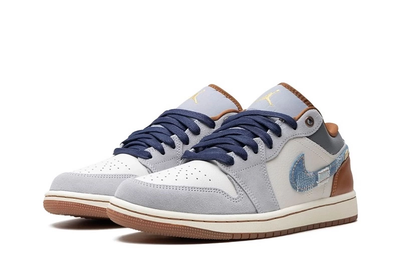 Air Jordan 1 Low SE 'Repaired Denim Swoosh' Reps FZ5042-041 in just $102