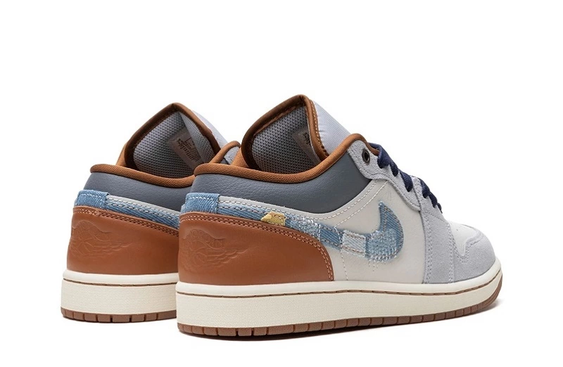 Air Jordan 1 Low SE 'Repaired Denim Swoosh' Reps FZ5042-041 in just $102