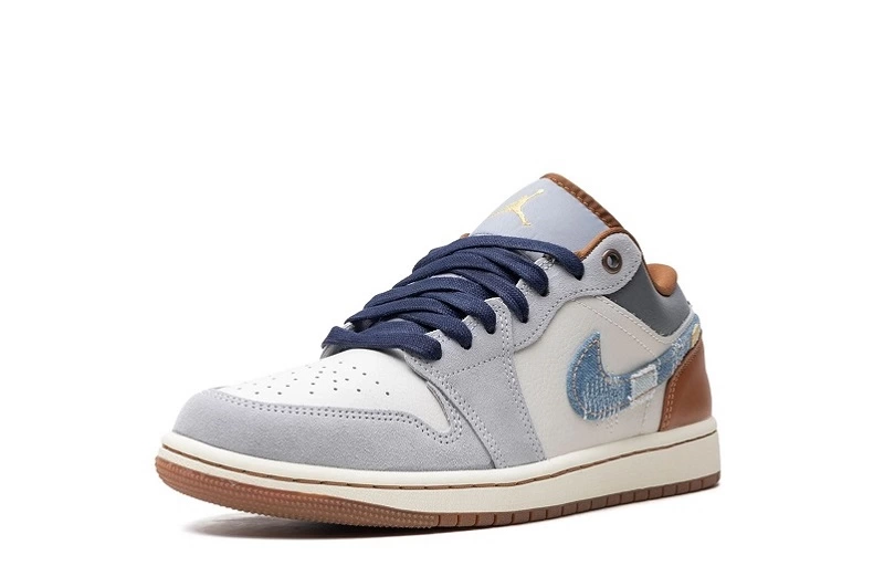 Air Jordan 1 Low SE 'Repaired Denim Swoosh' Reps FZ5042-041 in just $102