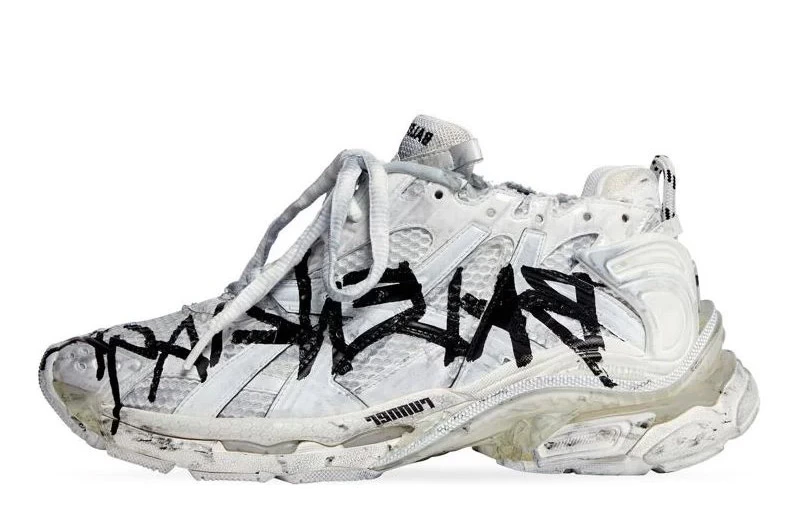 Wmns Balenciaga Runner 'Graffiti White' Reps - 677402W3RBQ9010 in just $155