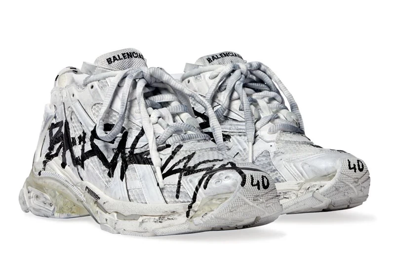 Wmns Balenciaga Runner 'Graffiti White' Reps - 677402W3RBQ9010 in just $155