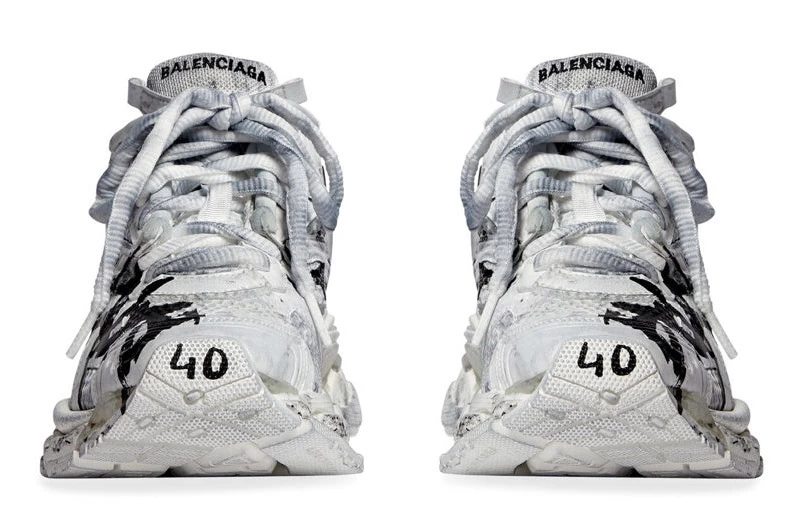 Wmns Balenciaga Runner 'Graffiti White' Reps - 677402W3RBQ9010 in just $155
