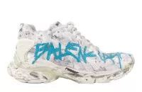 Wmns Balenciaga Runner 'Graffiti - White Blue' Reps - 772767W3RBQ9040 in just $155