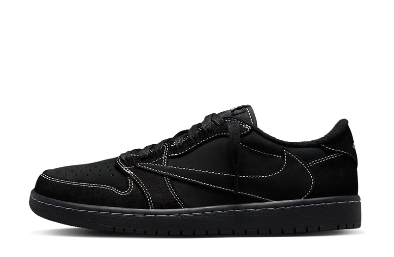 Travis Scott x Air Jordan 1 Low Black Phantom Reps in $112