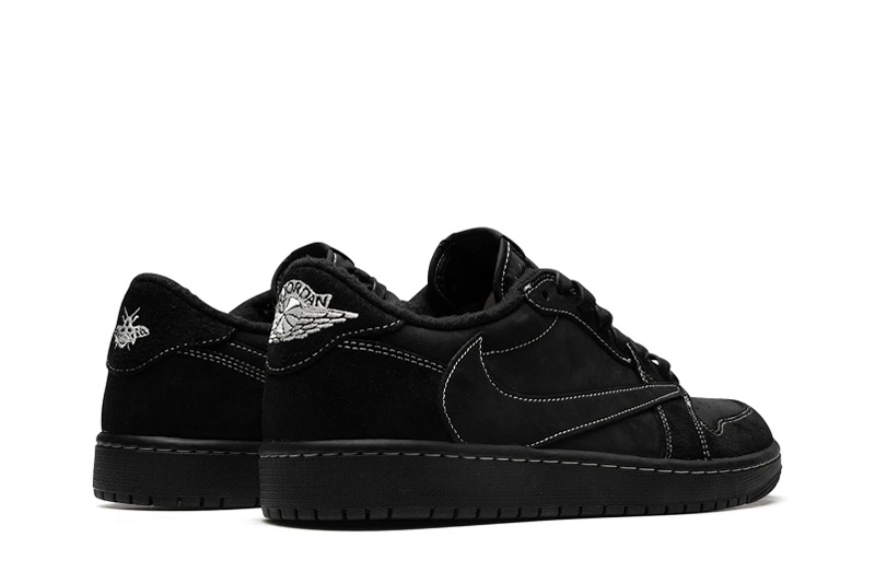 Travis Scott x Air Jordan 1 Low Black Phantom Reps in $112