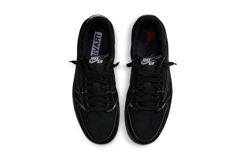 Travis Scott x Air Jordan 1 Low Black Phantom Reps in $112